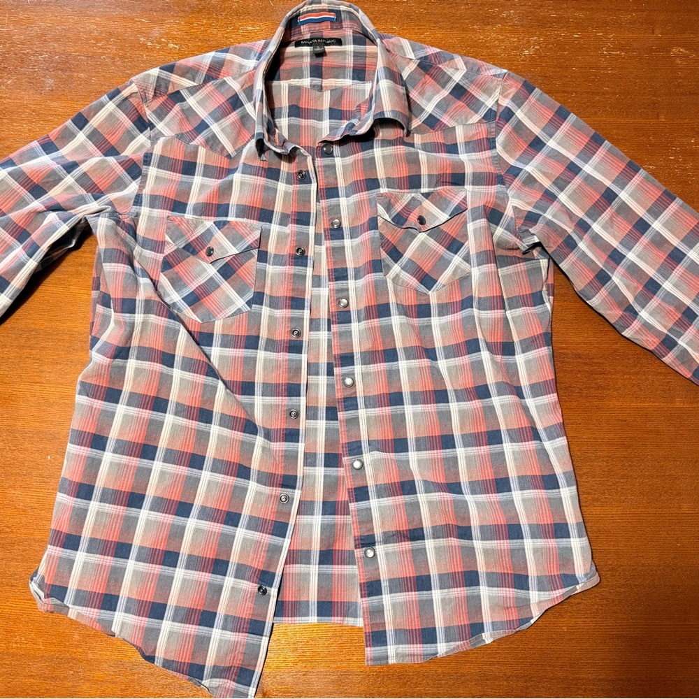 Banana Republic Multicolor Plaid Casual Shirt